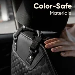 Car Seat Back Protector  |  Black “Hexy” by Owleys - View 8