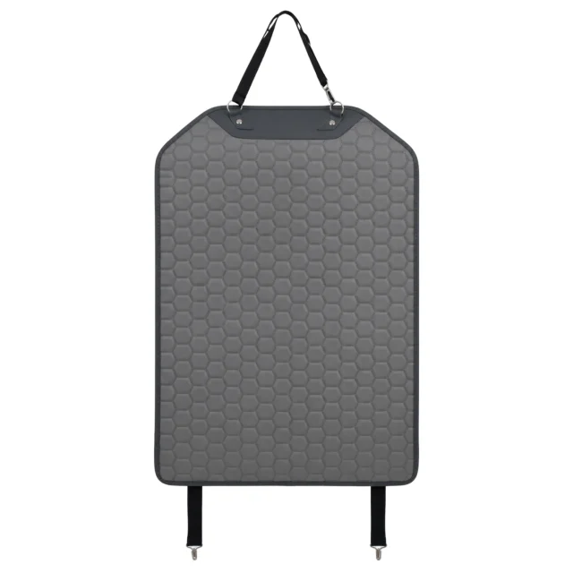 Car Seat Back Protector  |  Gray “Hexy” by Owleys