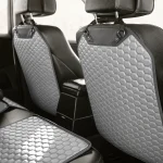 Car Seat Back Protector  |  Gray “Hexy” by Owleys - View 12