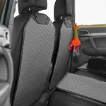 Car Seat Back Protector  |  Gray “Hexy” by Owleys - View 13