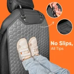 Car Seat Back Protector  |  Gray “Hexy” by Owleys - View 6