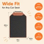 Car Seat Back Protector  |  “Hexy” by Owleys - View 2