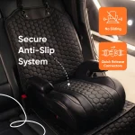 Backless Booster Seat with LATCH  |  Black “Snug Bug” by Owleys - View 5