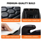 Backless Booster Seat with LATCH  |  Black “Snug Bug” by Owleys - View 6