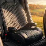 Backless Booster Seat with LATCH  |  Black “Snug Bug” by Owleys - View 10