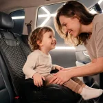 Backless Booster Seat with LATCH  |  Black “Snug Bug” by Owleys - View 9