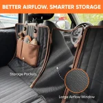 Hard Bottom Dog Car Seat Cover  |  “Travel Buddy Mk. III” by Owleys - View 6