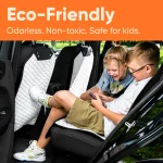 Car Seat Back Protector  |  White “Hexy” by Owleys - View 8