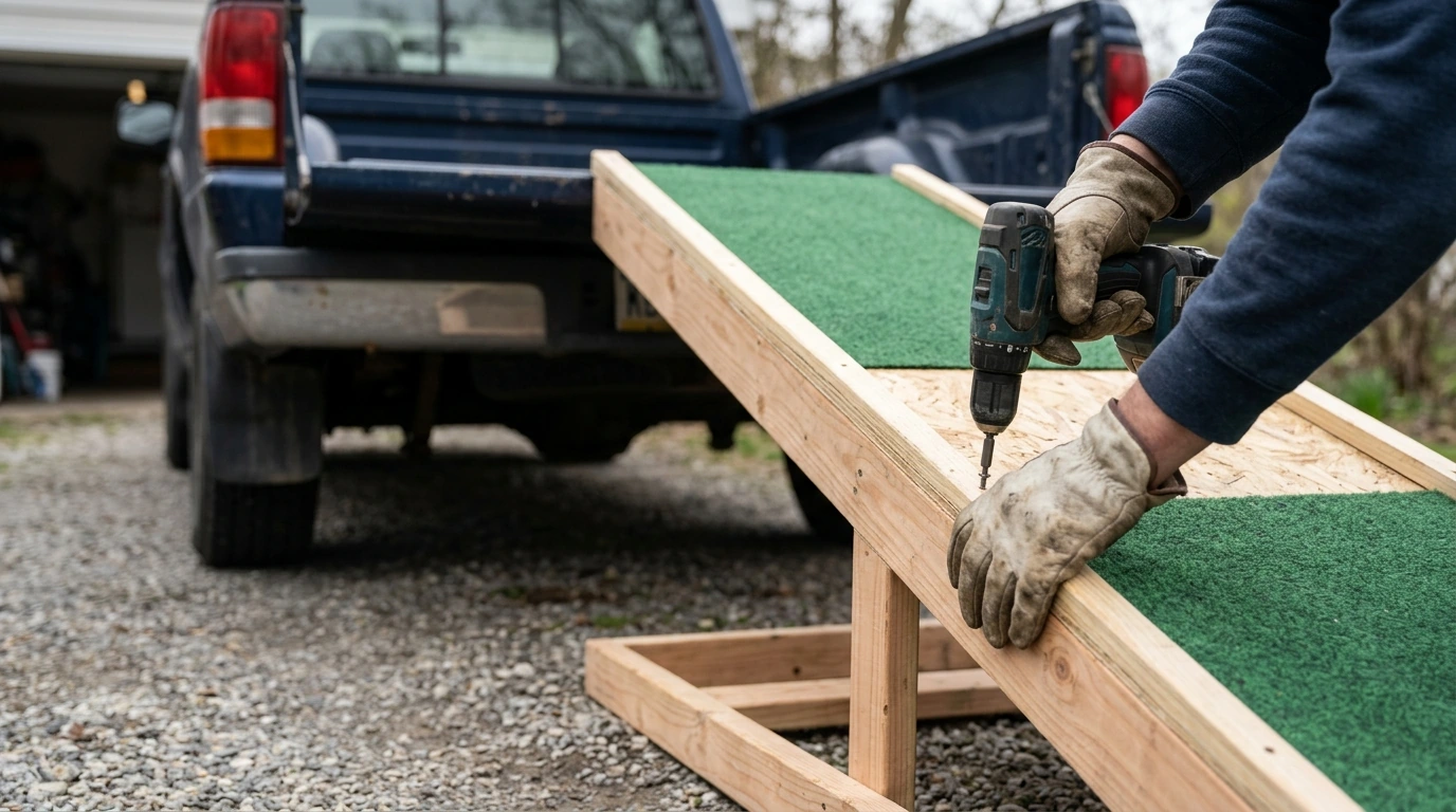 Build a Safe Dog Ramp for Your Truck
