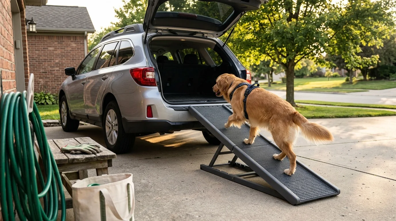Best Dog Ramp Angle for Safe Vehicle Loading