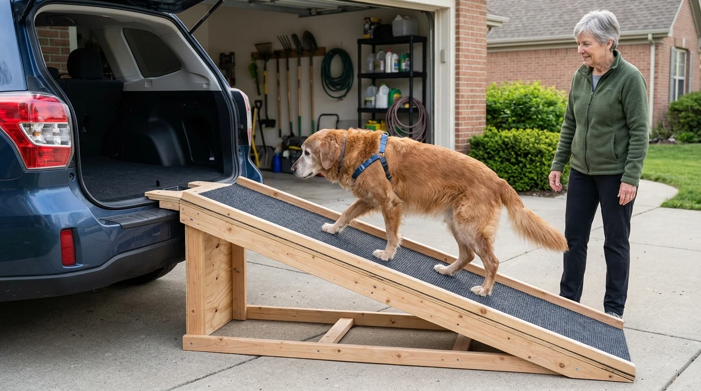 What to Use to Make a Safe Dog Ramp