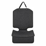 Car Seat Protector Mat  |  Black “Hexy” by Owleys - View 14