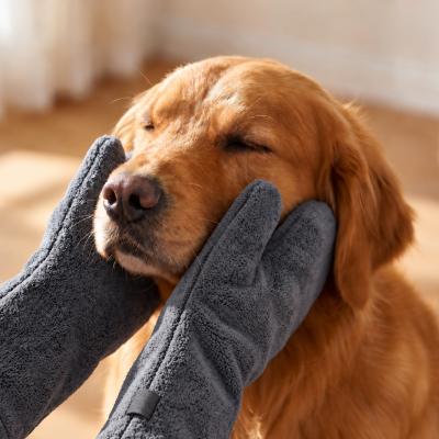 Dog Drying Mitts Description