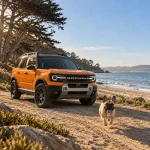Ford Bronco Sport Dog Seat Cover with Hard Bottom  |  “Travel Buddy Mk. III” by Owleys - View 2