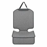 Car Seat Protector Mat  |  Gray “Hexy” by Owleys - View 13