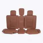 Eco-Leather Back Seat Covers  |  Brown “Harlow” by Owleys - View 2