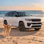 Jeep Grand Cherokee Dog Seat Cover with Hard Bottom  |  “Travel Buddy Mk. III” by Owleys - View 2