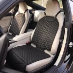 Black Porsche Car Seat Protector  |  Black “Hexy” by Owleys - View 1
