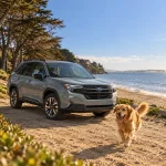 Subaru Forester Dog Seat Cover with Hard Bottom  |  “Travel Buddy Mk. III” by Owleys - View 2