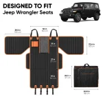 Jeep Wrangler Dog Seat Cover with Hard Bottom  |  “Travel Buddy Mk. III” by Owleys - View 3