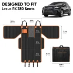 Lexus RX 350 Dog Seat Cover with Hard Bottom  |  “Travel Buddy Mk. III” by Owleys - View 3