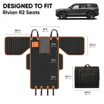 Rivian R2 Dog Seat Cover with Hard Bottom  |  “Travel Buddy Mk. III” by Owleys - View 3