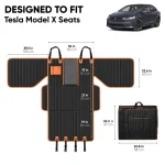 Tesla Model X Dog Seat Cover  |  “Travel Buddy Mk. III” by Owleys - View 3