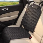 Black Volvo Car Seat Protector  |  Black “Hexy” by Owleys - View 1