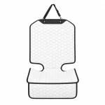 Car Seat Protector Mat  |  White “Hexy” by Owleys - View 13