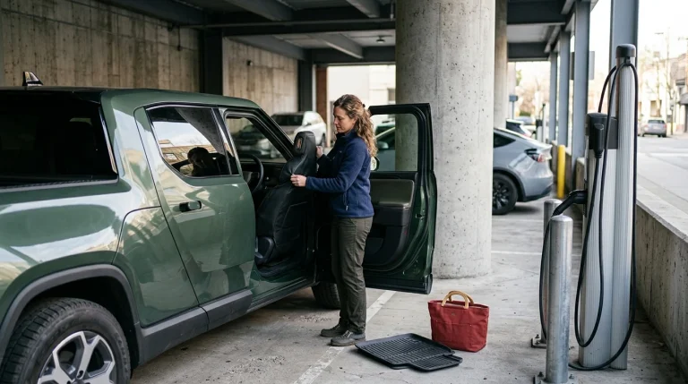 Rivian Onyx Seat Covers: Custom-Fit Eco-Leather