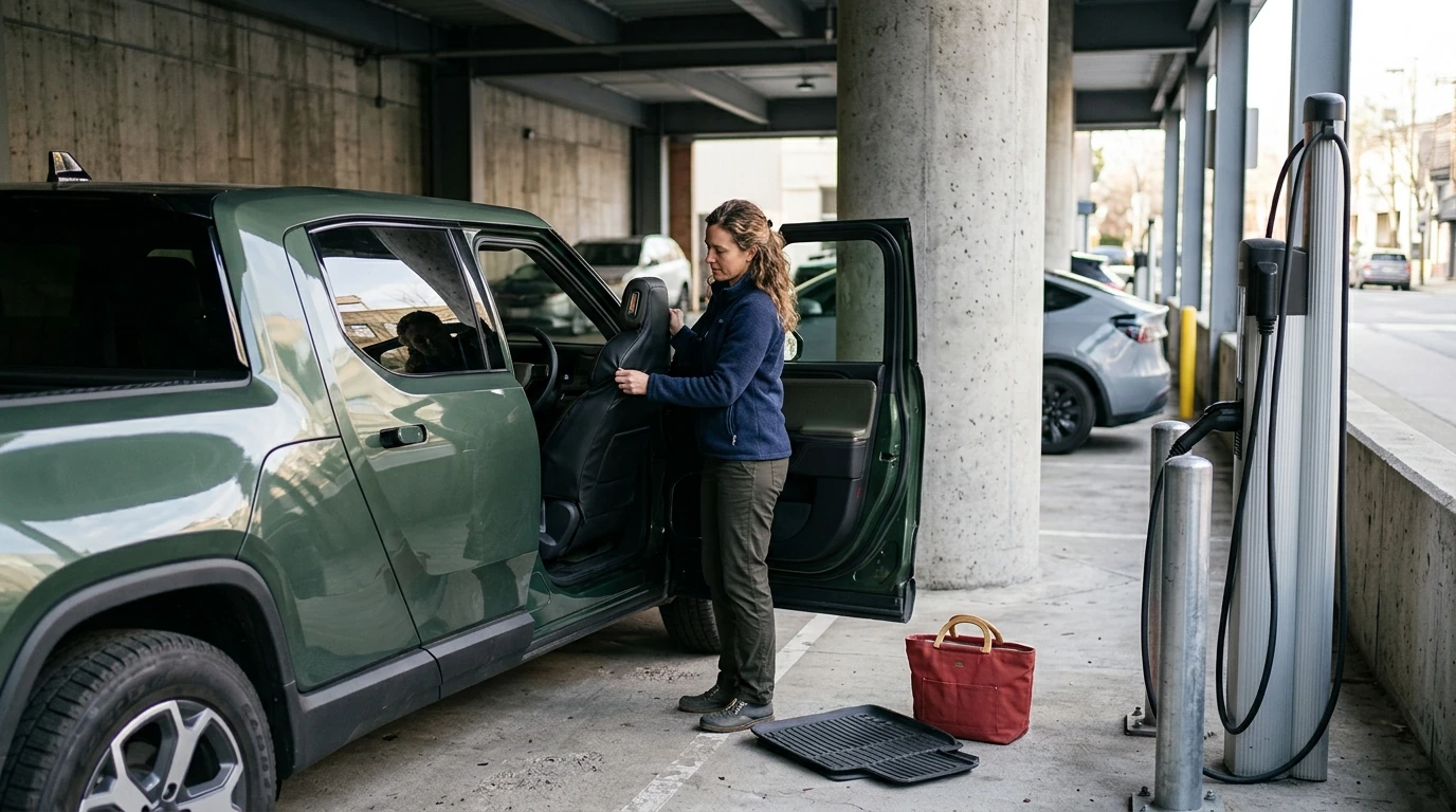 Rivian Onyx Seat Covers: Custom-Fit Eco-Leather