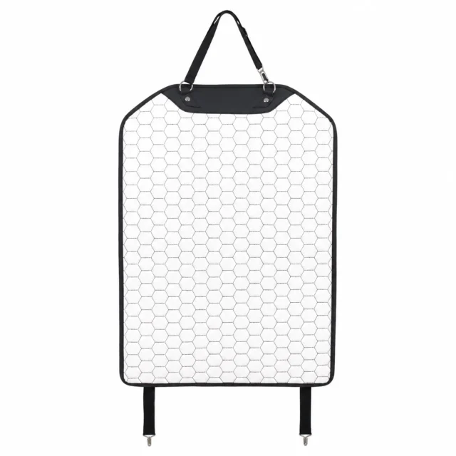 White Hexy Car Seat Back Protector Kick Mat Guide