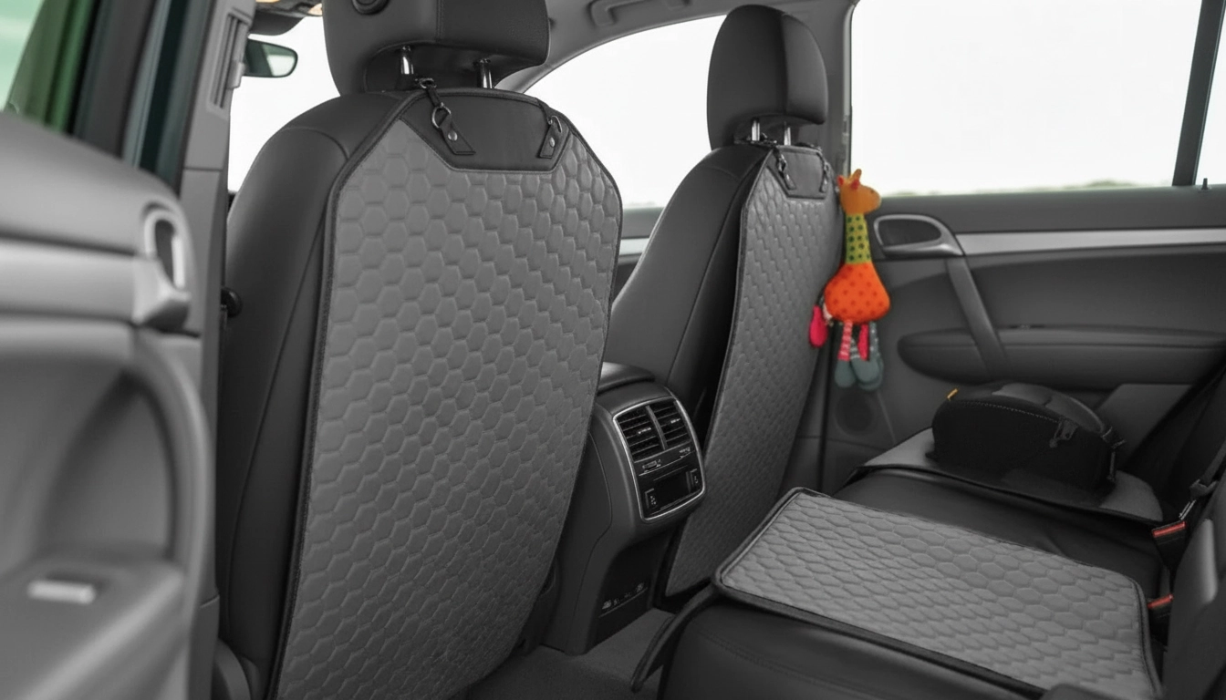 Car Seat Back Protector in an appropriate real-world setting