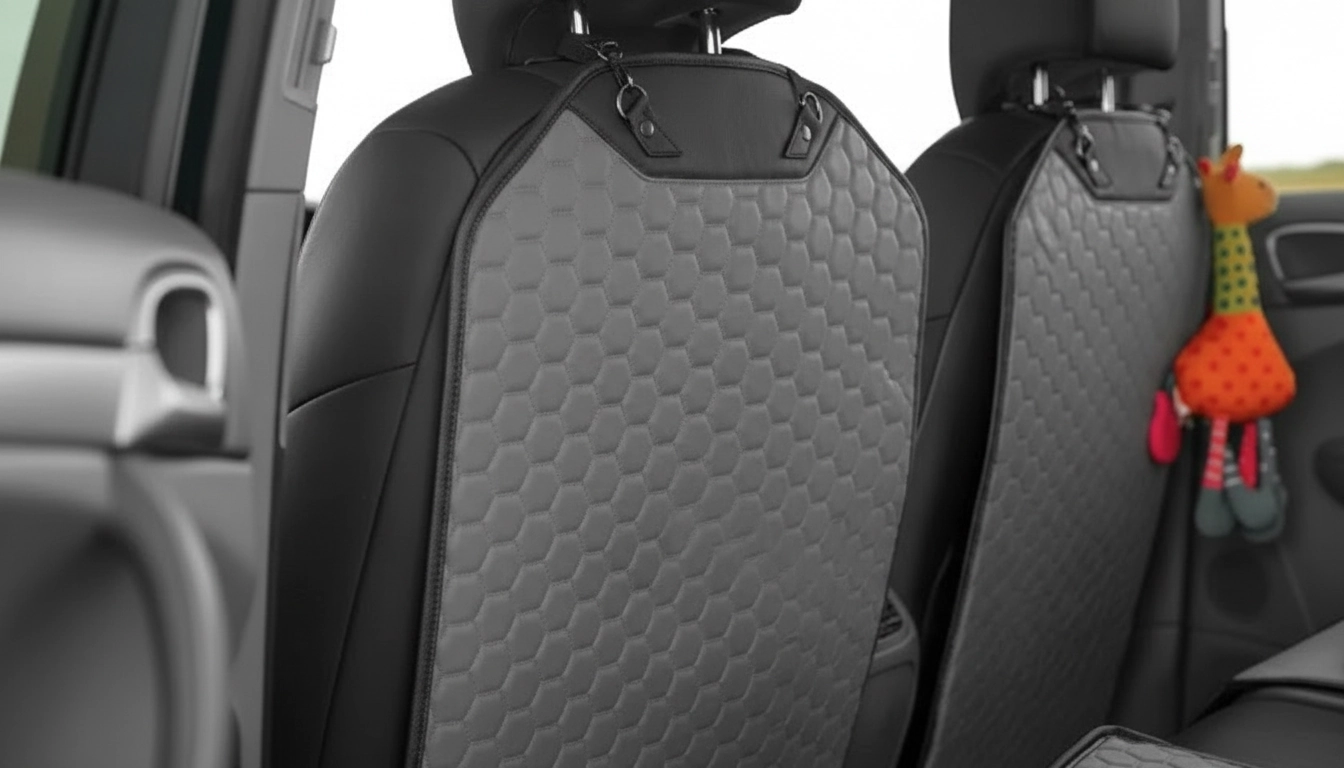 Car Seat Back Protector setup detail
