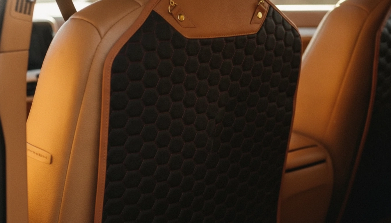 Car Seat Back Protector setup detail