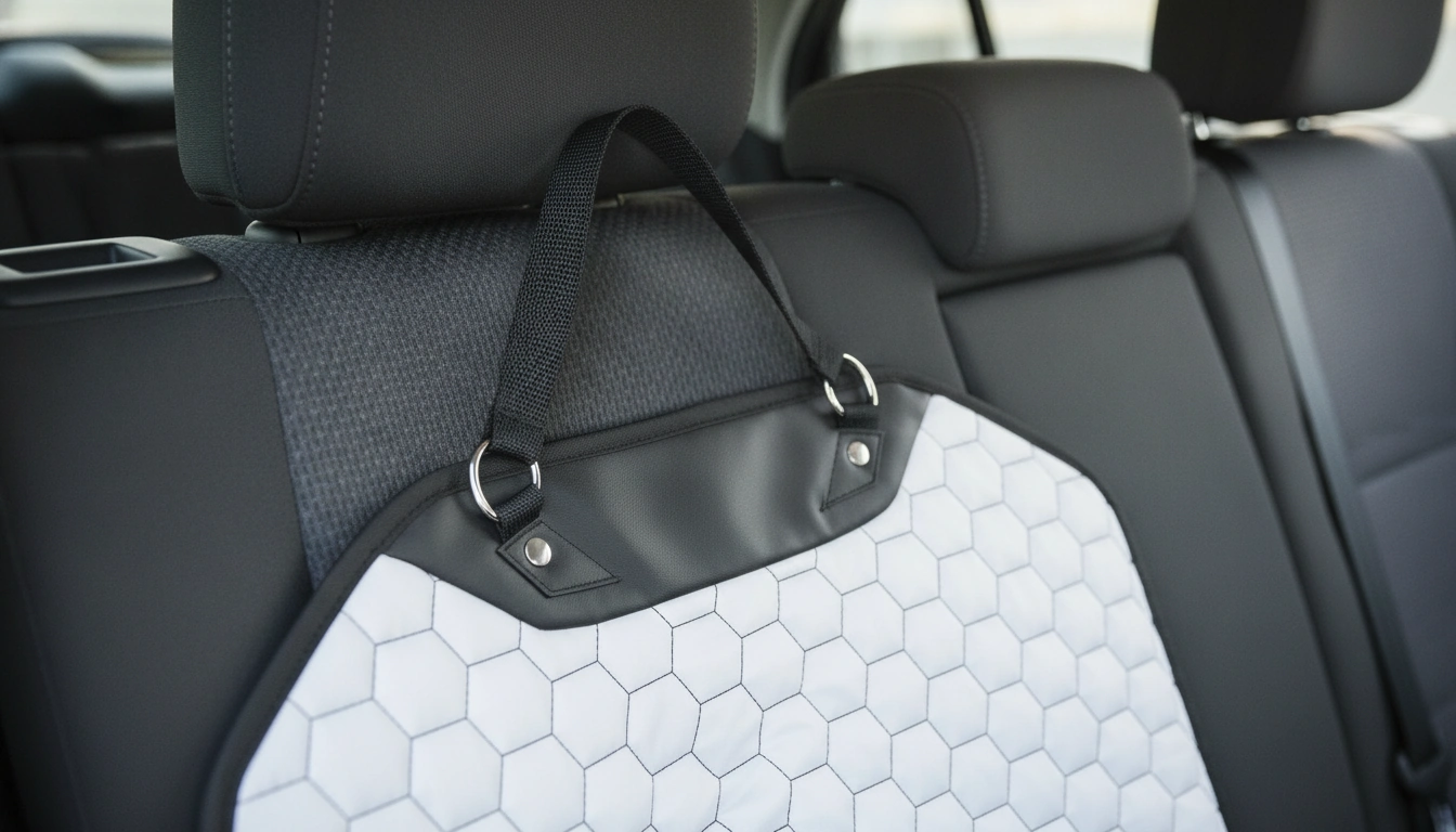Car Seat Back Protector setup detail