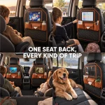 Car Back Seat Organizer for Kids with Tablet Holder & Tissue Pocket  |  “Hexy Backstop” by Owleys - View 7