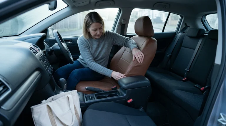 Mazda Harlow Front Seat Covers: Brown Eco-Leather Guide