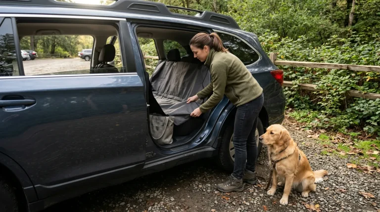 Toyota 4Runner Travel Buddy Dog Seat Cover Setup