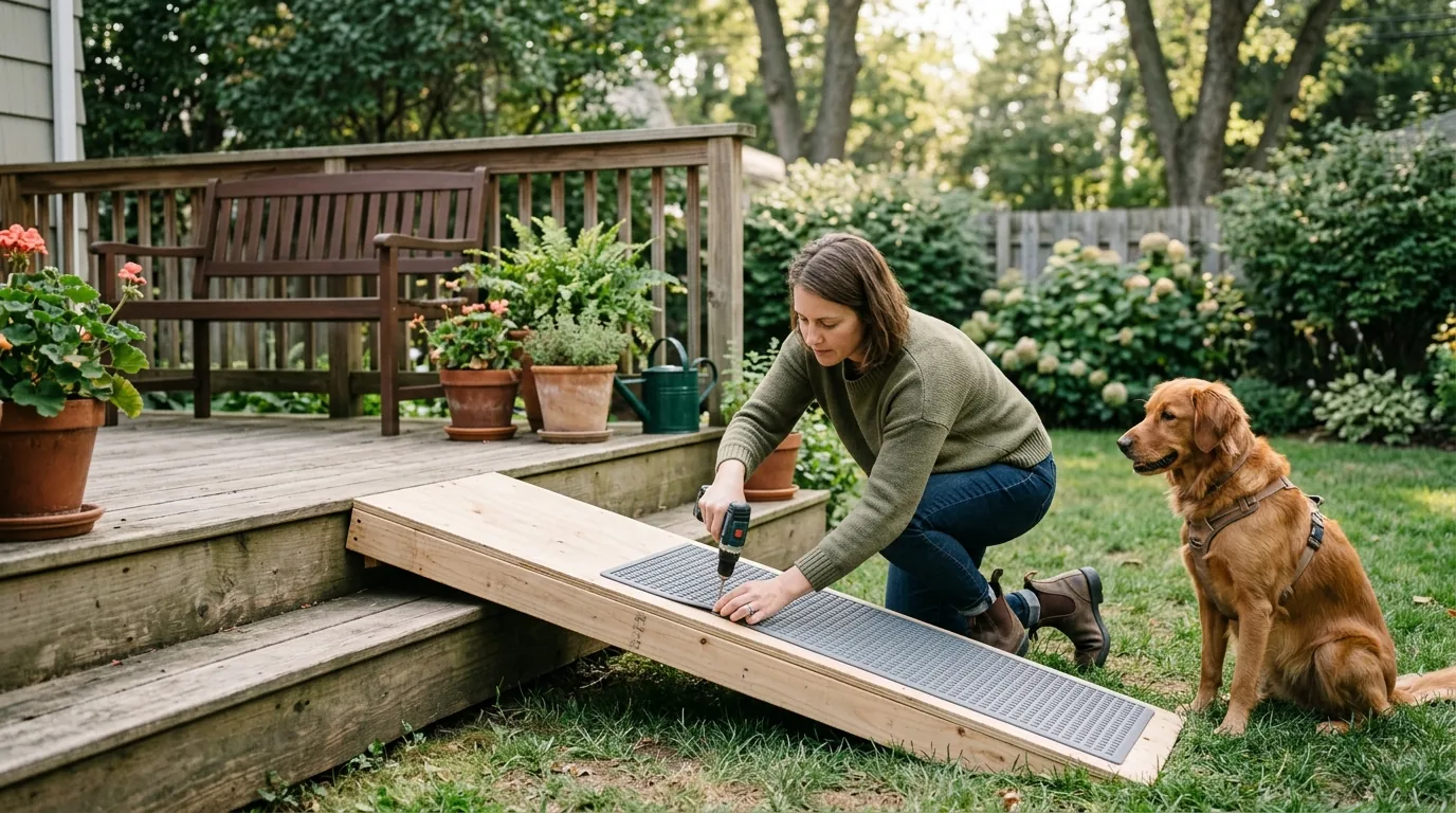 How to Make an Outside Dog Ramp That’s Safe and Sturdy
