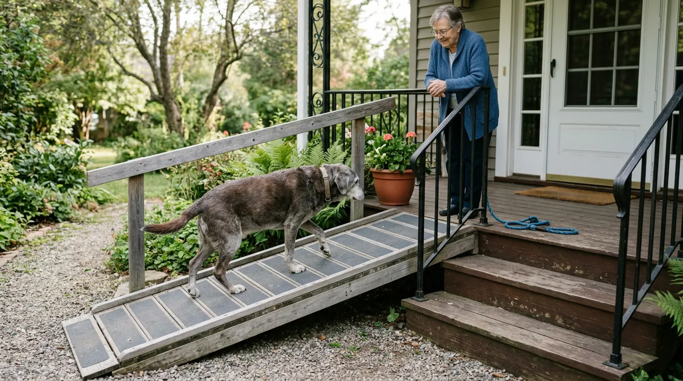 Arthritic Dogs: Are Ramps Better Than Steps?